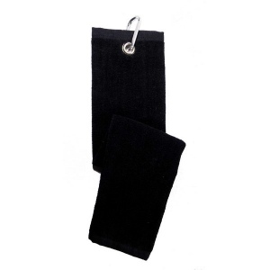 Serviette golf SVT - Noir - Trifold
