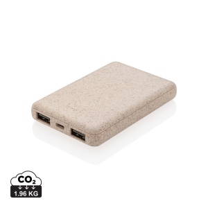 Batterie de secours de poche 5000 mAh en fibre de paille