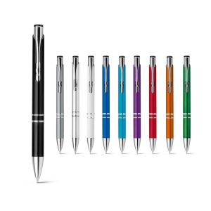 BETA PLASTIC. Stylo à bille avec clip en métal