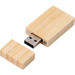 Clé USB 2.0 en bambou Mirabelle