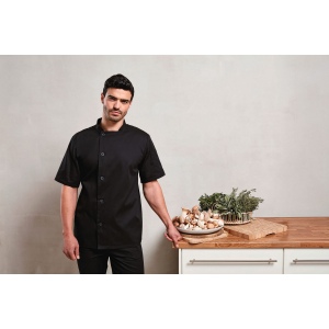 Veste chef cuisinier manches courtes Essential