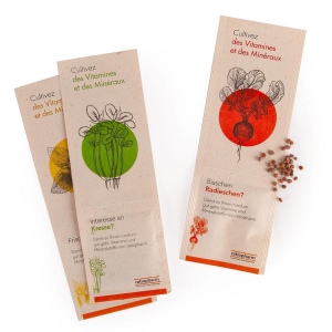 MARQUE-PAGES FIBRE DE TOMATE AVEC GRAINES