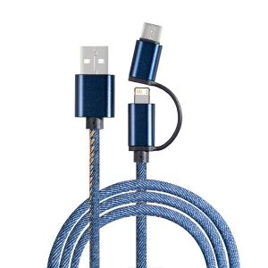 Cable de Charge avec Connexion 3 en 1 REEVES-DENIM