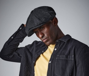 Casquette gavroche en laine melton