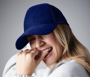 Casquette filet en daim
