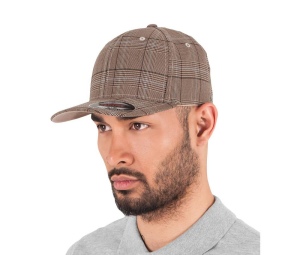 Casquette motif prince de galles