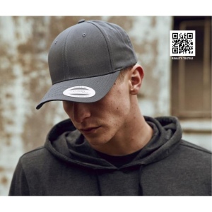 Casquette snapback visière incurvée