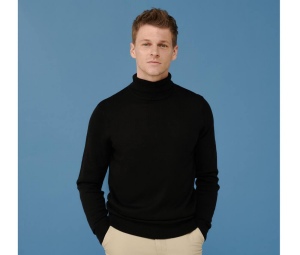 Pull col roulé