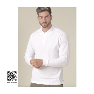Polo manches longues homme