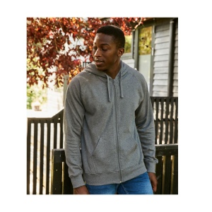 Sweat capuche zippé homme