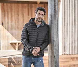 Doudoune capuche crossover homme