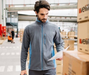 Veste polaire bicolore