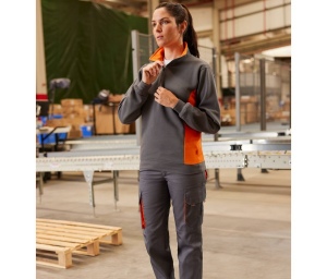 Pantalon multipoches bicolore