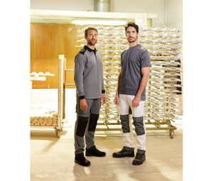Pantalon bicolore canvas stretch