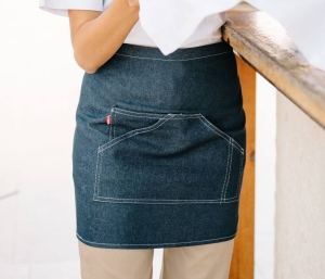 Tablier en denim court