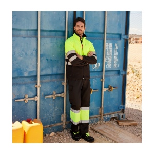 Veste polaire bicolore haute visibilité