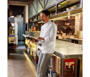 Veste de cuisinier en polycoton