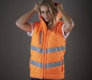 Bodywarmer matelassé haute visibilité
