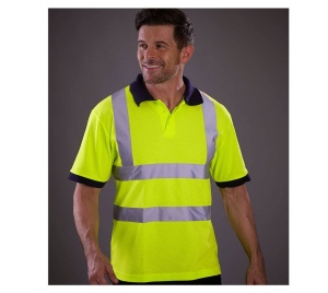 Polo manches courtes haute visibilité