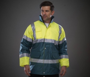 Parka contrastée haute visibilité