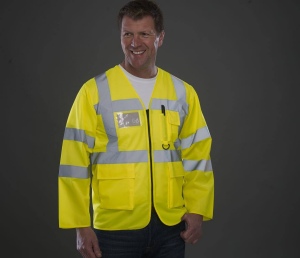 Veste de sécurité multi-poches manches longues