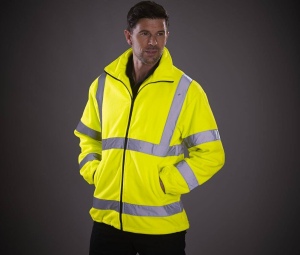 Veste polaire épaisse haute visibilité