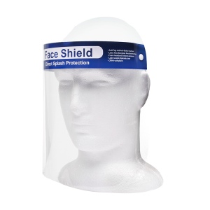 Masque de protection en plexi avec cordon élastique