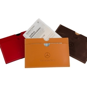 Porte carte grise en cuir recyclé