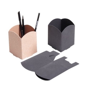 Pot à crayon en cuir recyclé