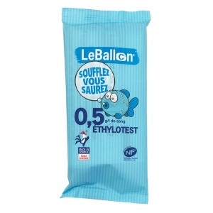 Ethylotest 0,5 g/l avec logo
