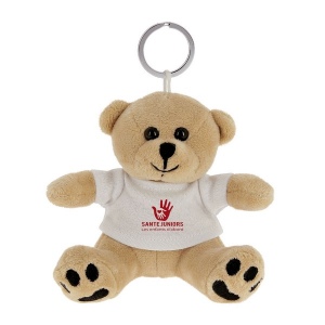 Porte cles peluche 10 cm (+Sérigraphie TB11)