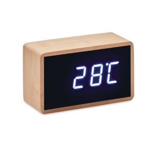 MIRI CLOCK - Réveil LED boîtier en bambou