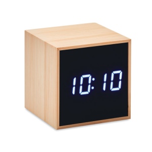 MARA CLOCK - Réveil LED boîtier en bambou