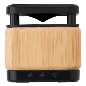 Enceinte et chargeur à induction en bambou Nova