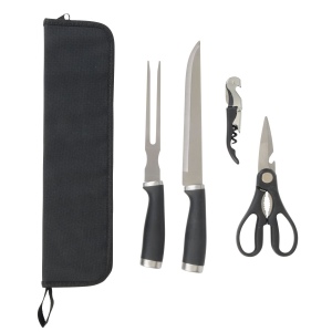 Stainless steel carving set ROASTY, 4 pieces