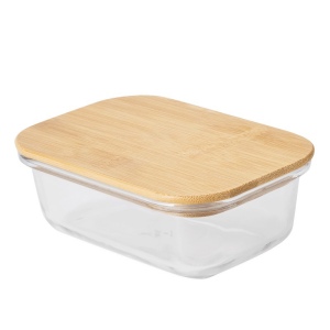 Boîte à déjeuner ROSILI M, avec couvercle en bambou: capacité env. 350 ml