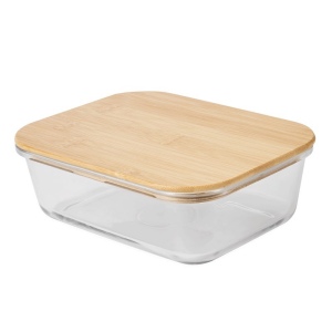 Boîte à déjeuner ROSILI L, avec couvercle en bambou: capacité env. 1.060 ml