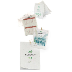 Calendrier papier graines A6