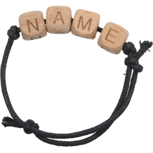 Bracelet alphabet bois