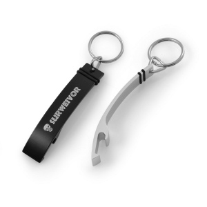 Porte-clés décapsuleur aluminium 80mm - P.U.H.T gravure laser