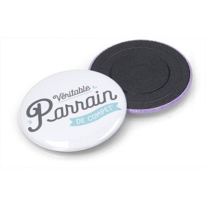 Magnet bouton rond- made in france - 25 mm