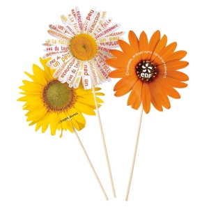 FLEUR SUR TIGE AVEC SACHET DE GRAINES