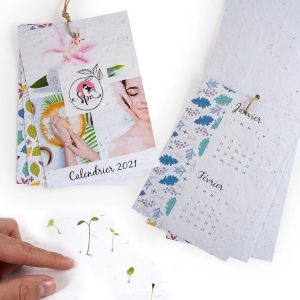 CALENDRIER EN PAPIER DE GRAINES PERSONNALISÉ - A6