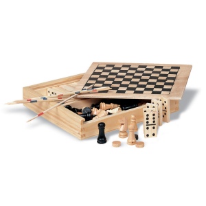 TRIKES - 4 jeux dans une boîte en bois