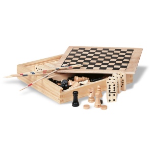 TRIKES - 4 jeux dans une boîte en bois