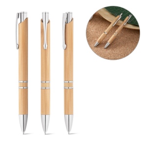 BETA BAMBOO. Stylo en bambou avec clip