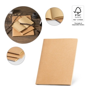 ALCOTT A4. Bloc-notes A4 à couverture cartonnée (250 g/m²)