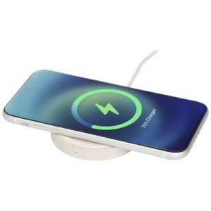 Tapis de charge à induction Naka de 5 W en paille de blé