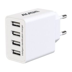 SHI - TURBO CHARGEUR SECTEUR 4 USB 5A - BLANC