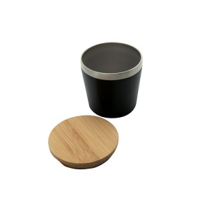 Mug isotherme 'Nagano' avec couvercle en bambou (M)